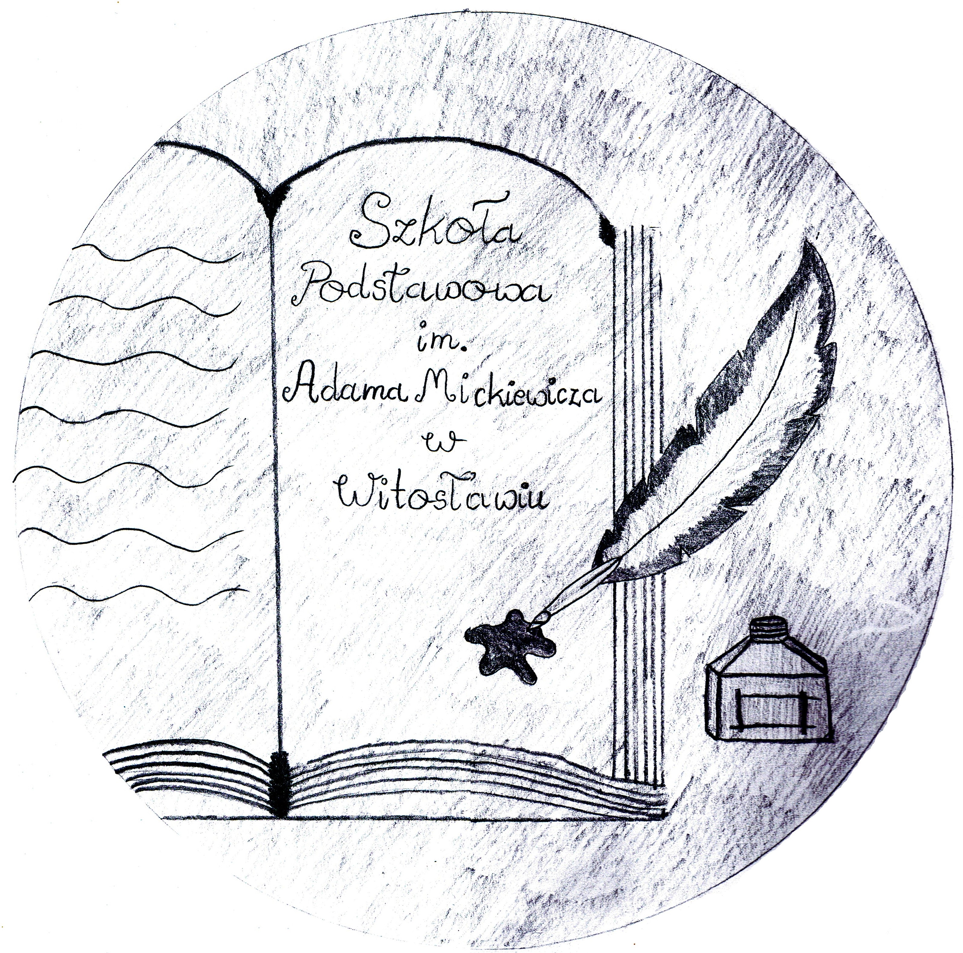 Logo Szkoły Podstawowej im. Adama Mickiewicza w Witosławiu